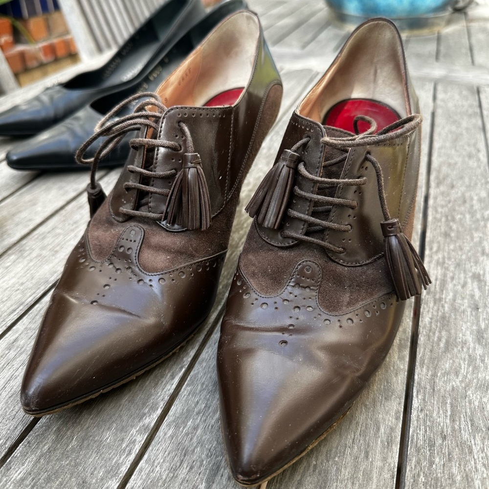 Elegant Brown Leather Women’s Dress Shoes